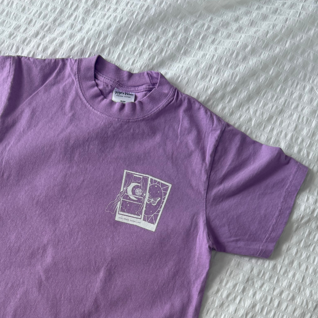 T-Shirt lilas (mauve) - Nos étés rebelles