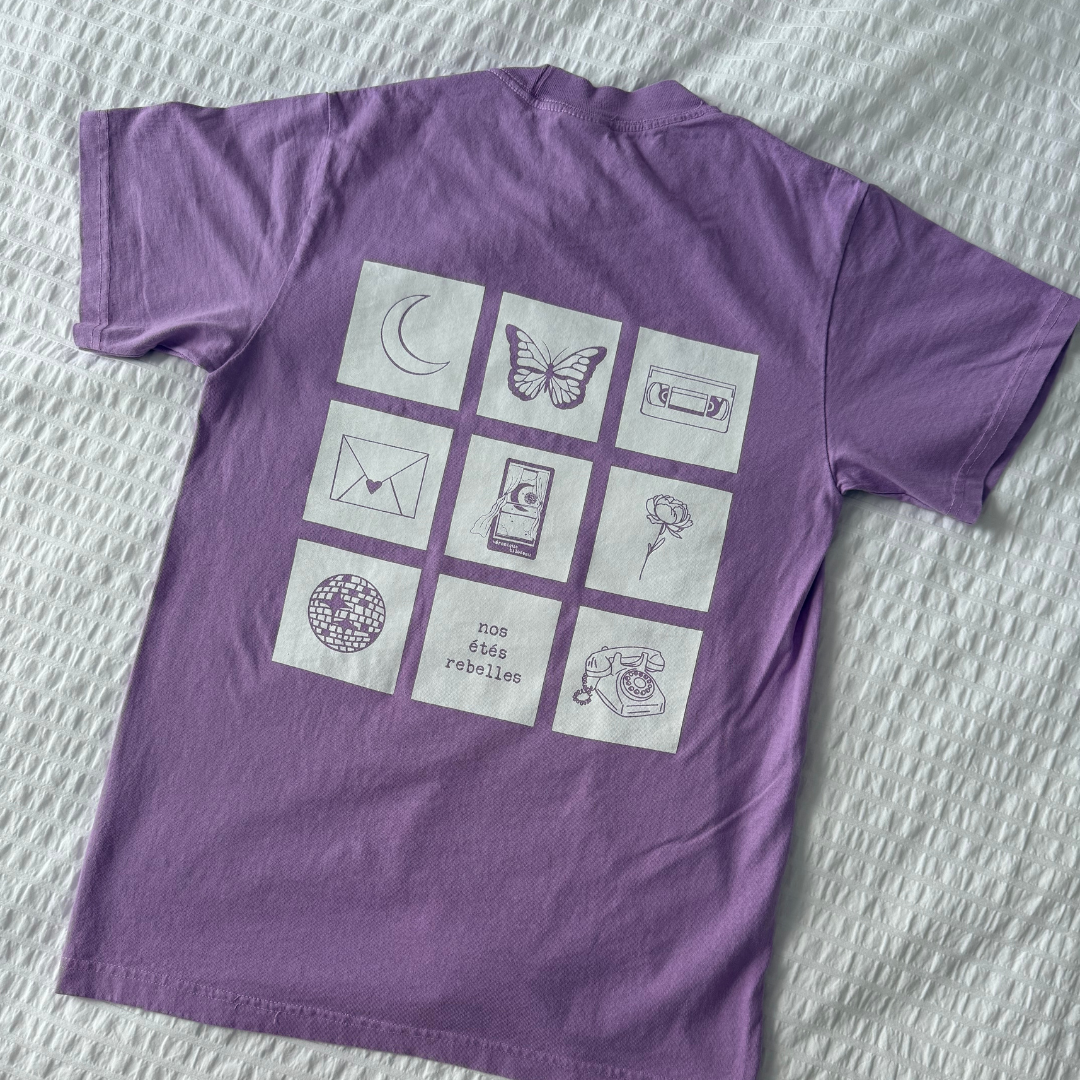 T-Shirt lilas (mauve) - Nos étés rebelles