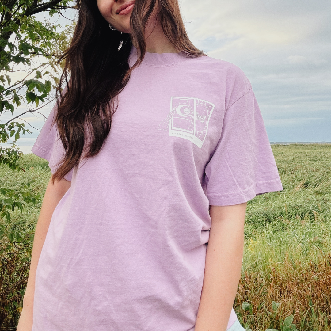 T-Shirt lilas (mauve) - Nos étés rebelles