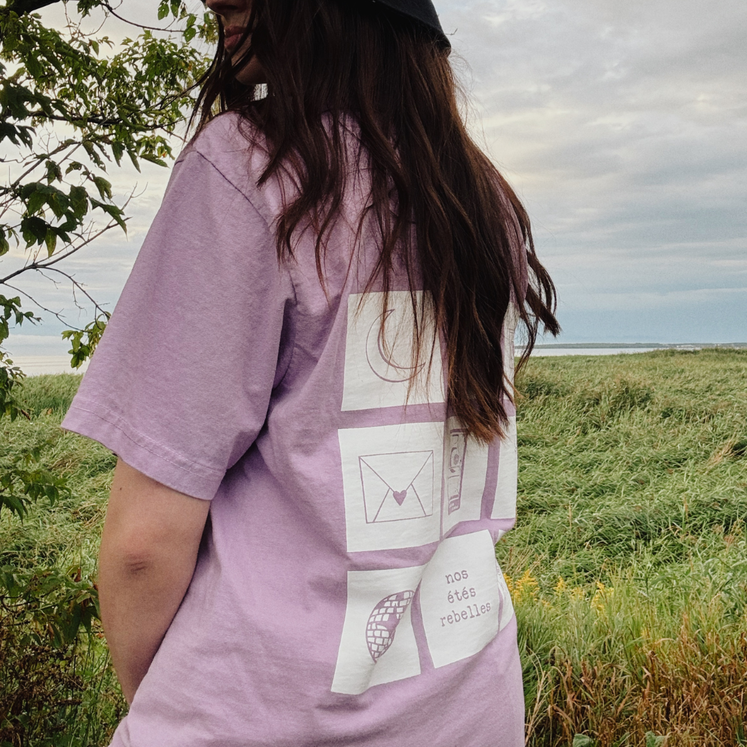 T-Shirt lilas (mauve) - Nos étés rebelles
