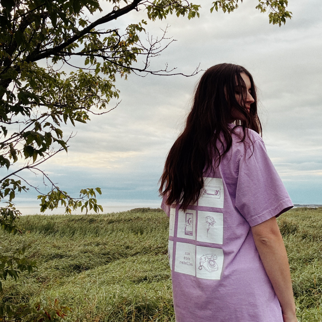 T-Shirt lilas (mauve) - Nos étés rebelles