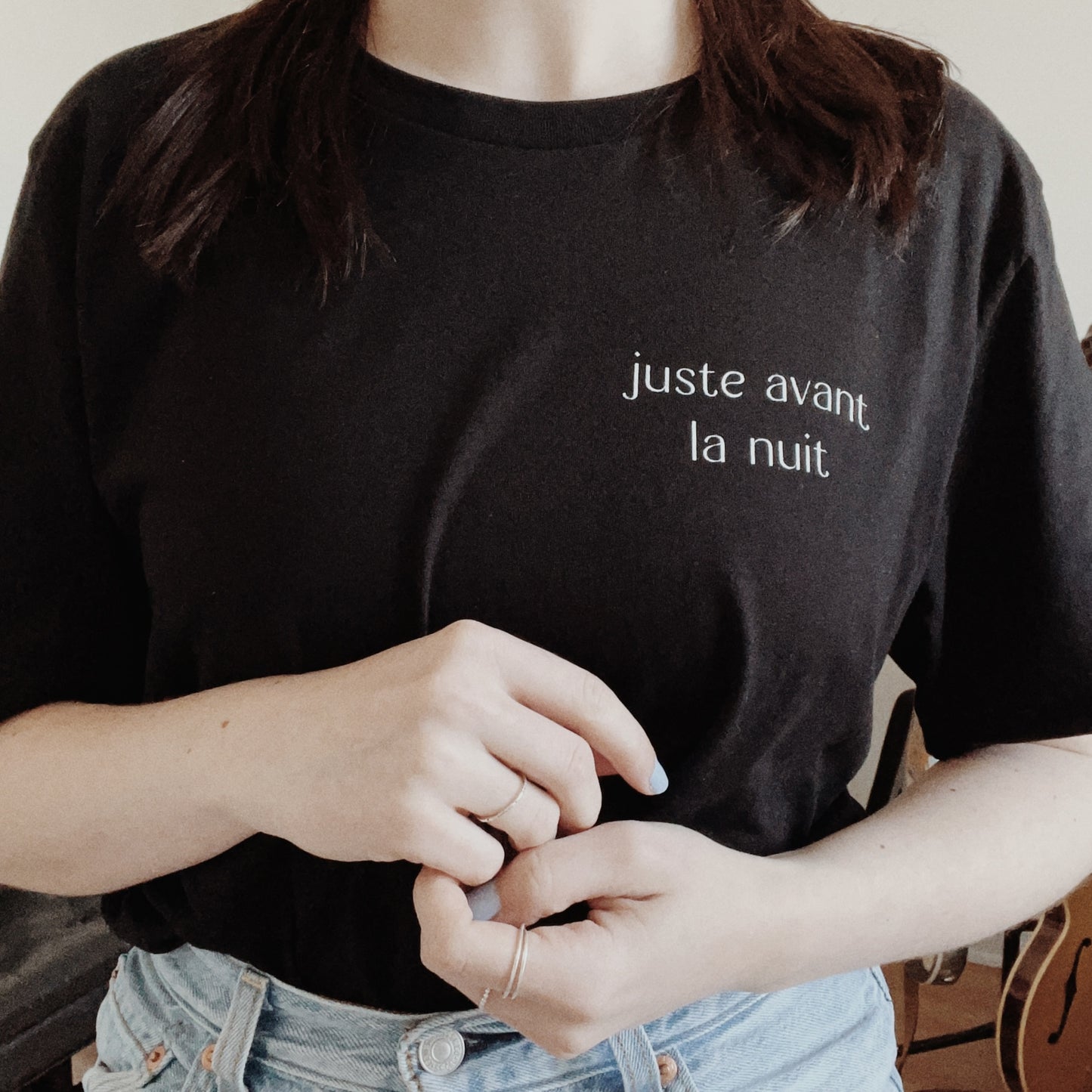 T-Shirt noir - Juste avant la nuit